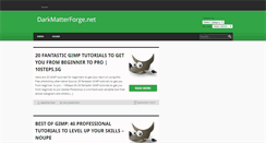 Desktop Screenshot of darkmatterforge.net